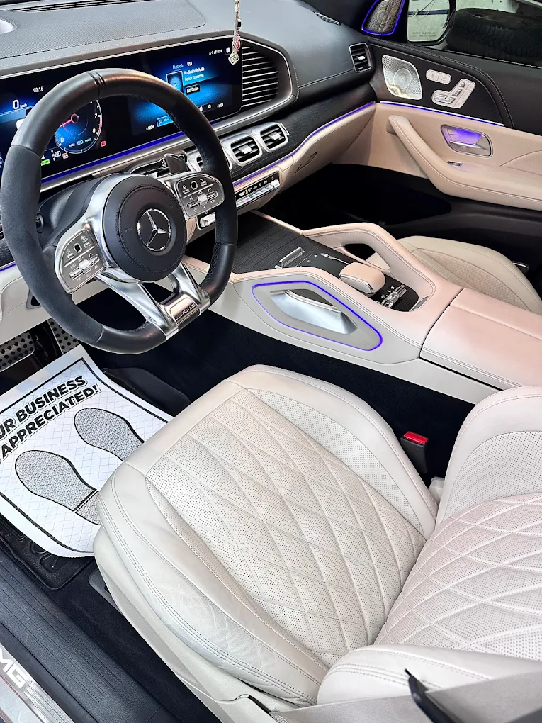 Clean Mazda interior after mobile car detailing